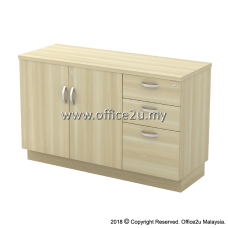 Q-YDP7123 COMBINATION LOW CABINET (SWINGING DOOR + FIXED PEDESTAL 2D1F)
